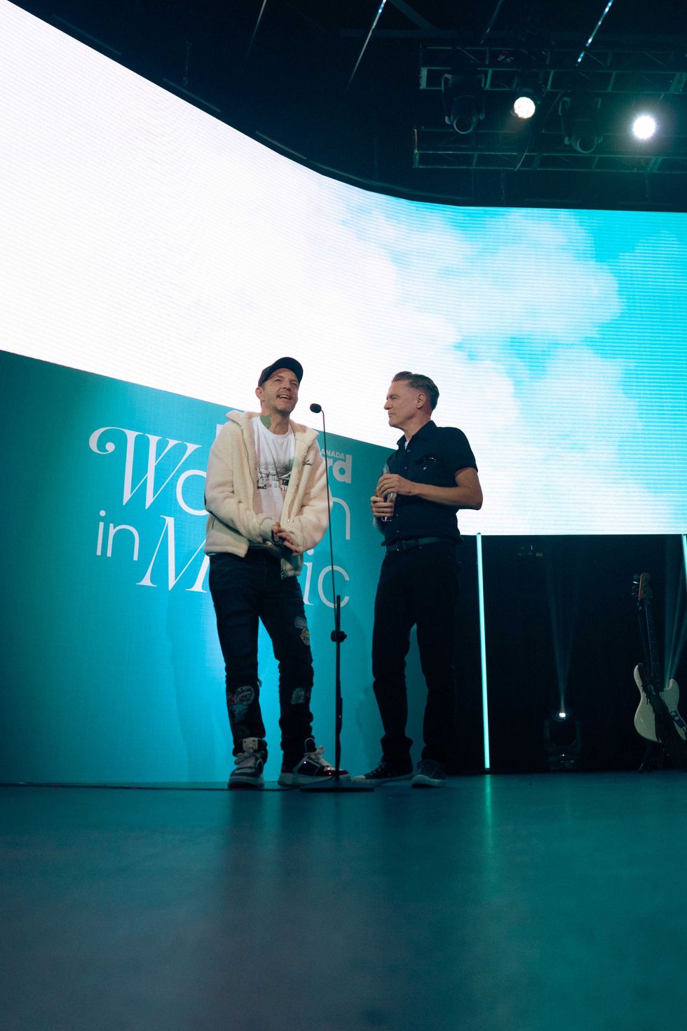 deadmau5 and Bryan Adams at Billboard Canada Women in Music at Rebel in Toronto on Oct. 1, 2025.