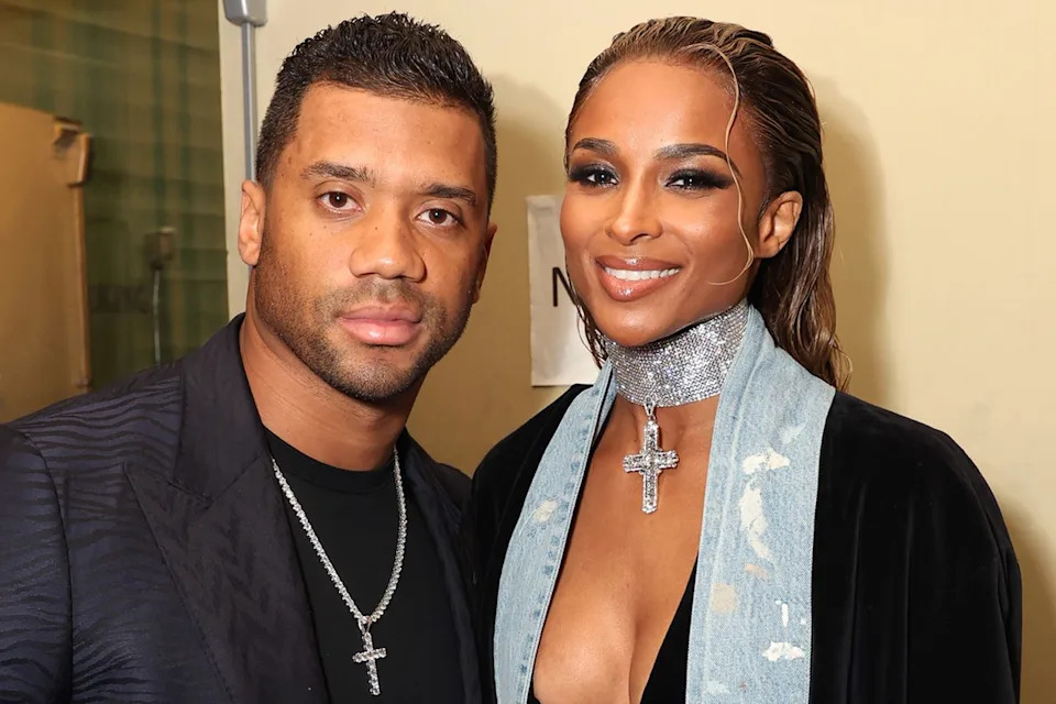 Jesse Grant/Getty Images Russell Wilson (left) and Ciara (right) in 2023.