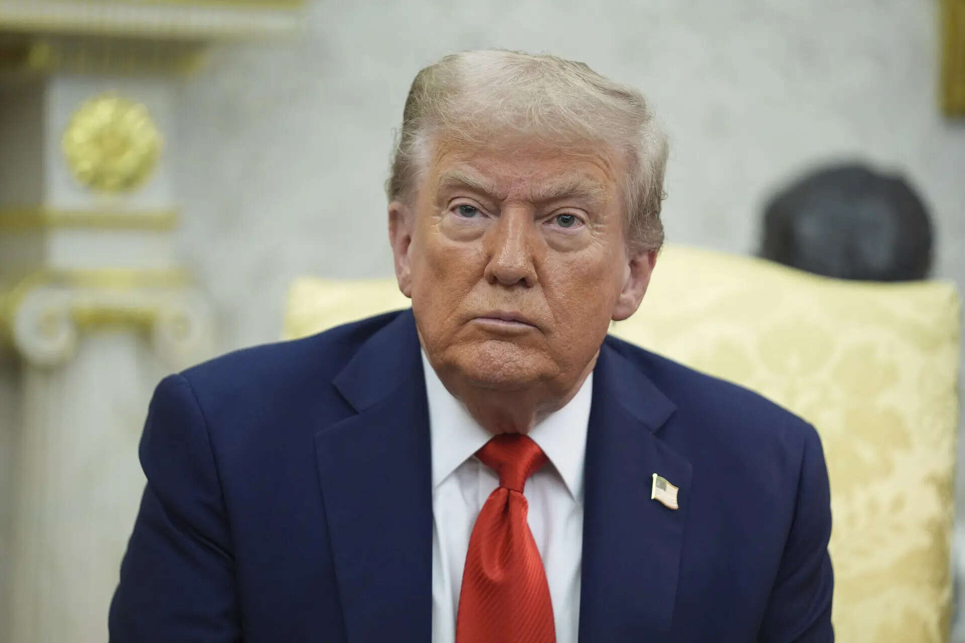 President Donald Trump listens during a meeting with Polish President Karol Nawrocki in the Oval Office of the White House, Wednesday, Sept. 3, 2025, in Washington. (AP Photo/Evan Vucci) Donald Trump