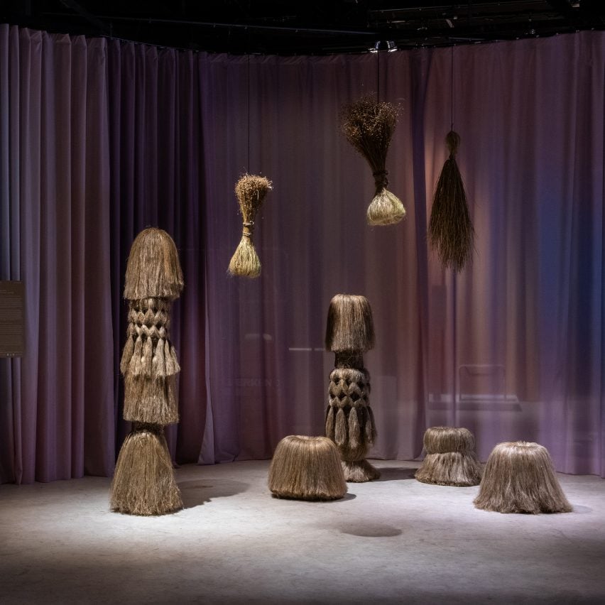 Photo of the Back to the Flax installation at Dutch Design Week 2025