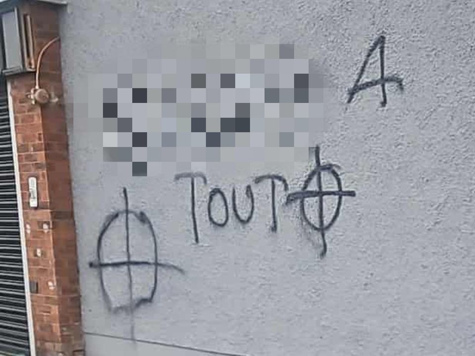 Some of the graffiti in Rathcoole