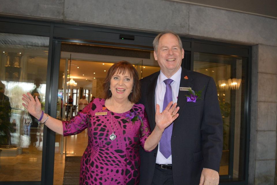 Dick Henggeler with his wife, Eibhlín, in 2016