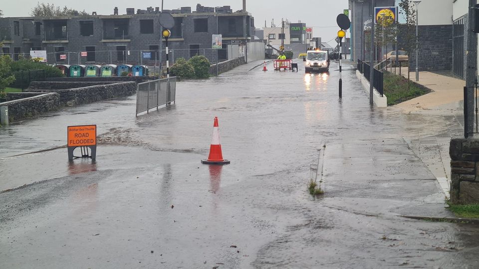 The Mountain Road in Moycullen has flooded PIC CREDIT: Moycullen News Facebook
