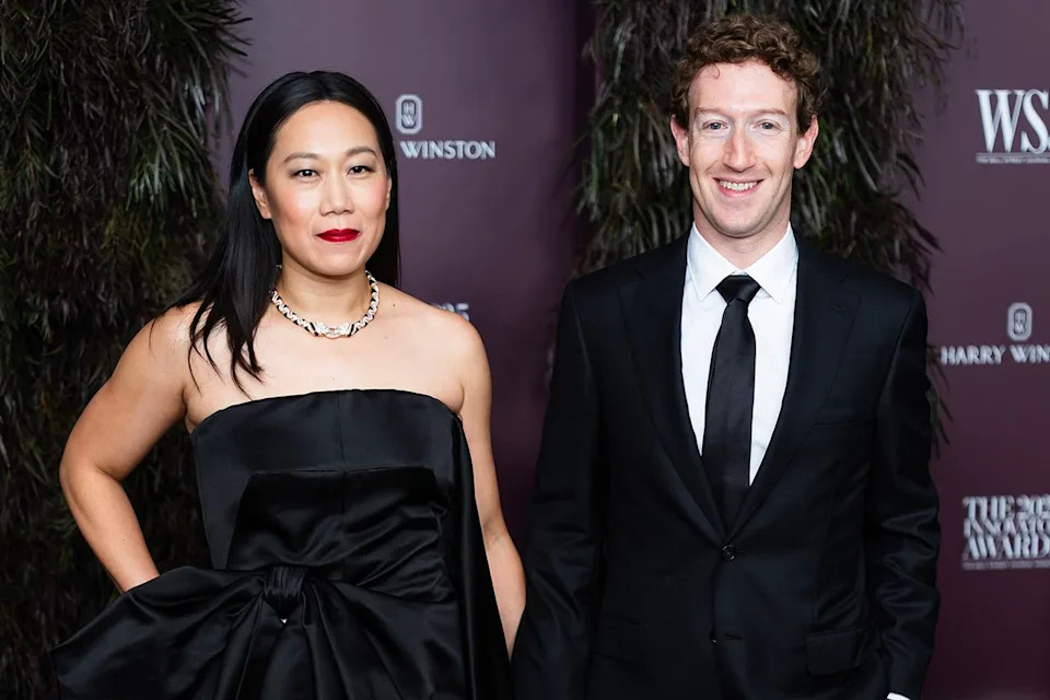 TheStewartofNY/WireImage Priscilla Chan and Mark Zuckerberg attend the WSJ. Magazine Innovator Awards on Oct. 29