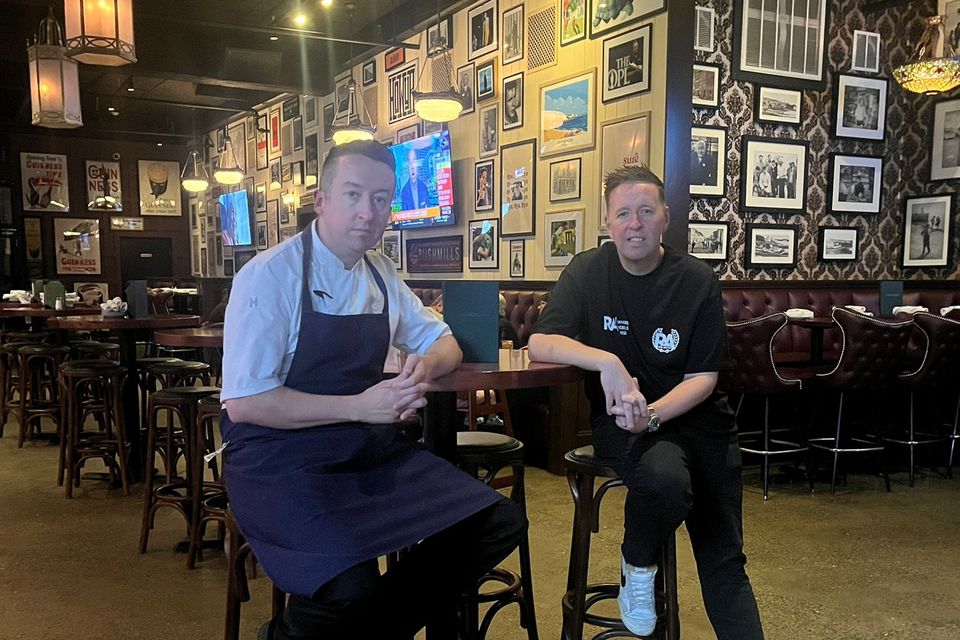 McGonagle's owner Oran McGonagle (right) with business partner and head chef Aidan McGee. Photo: Amy Donohoe