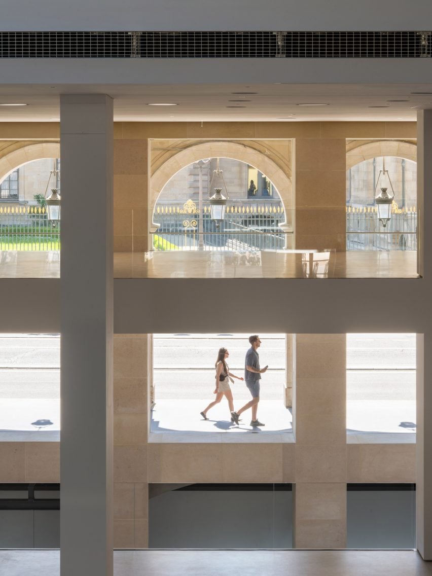 View of the Louvre from Fondation Cartier