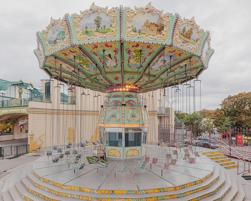 franck bohbot captures vienna's historic amusement park as gallery of sculptural forms