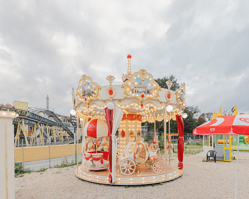 franck bohbot captures vienna's historic amusement park as gallery of sculptural forms