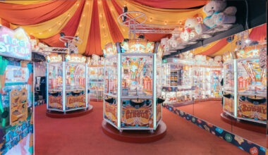 franck bohbot frames sculptural forms in vienna's amusement park