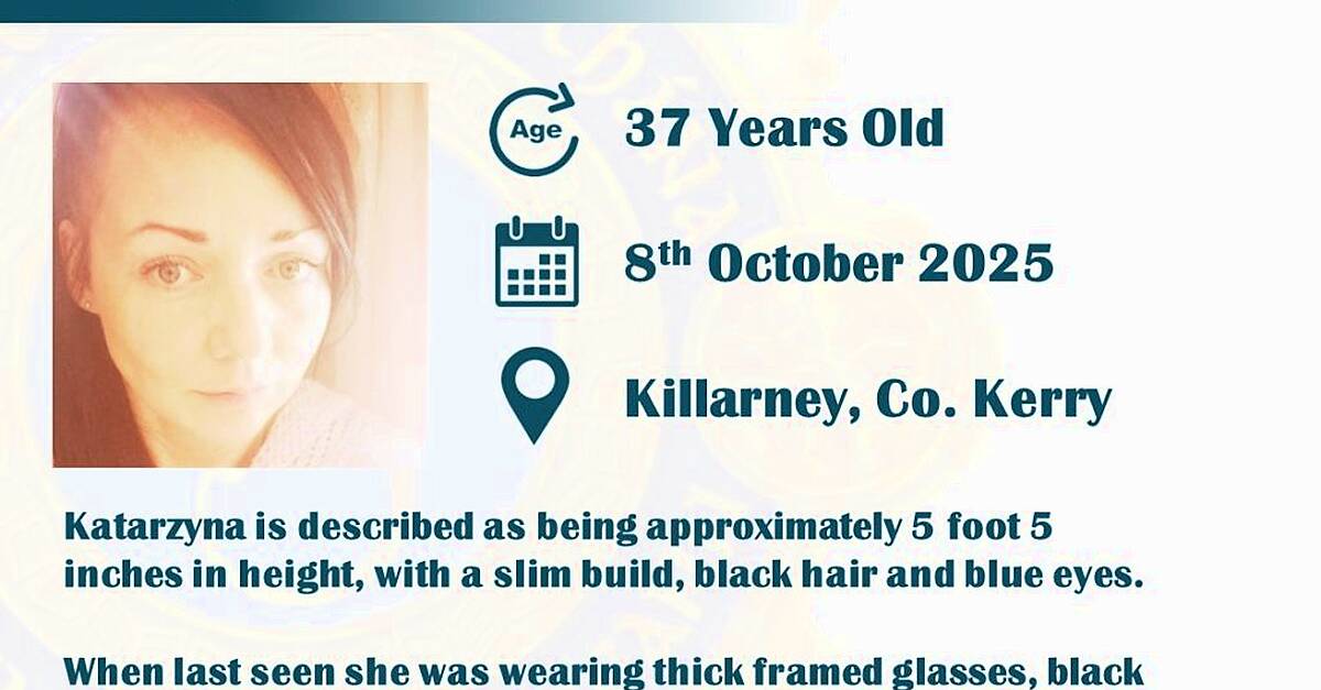 Gardaí seeking public's help in finding woman missing from Killarney