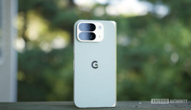 The back of the Google Pixel 10 Pro Fold.