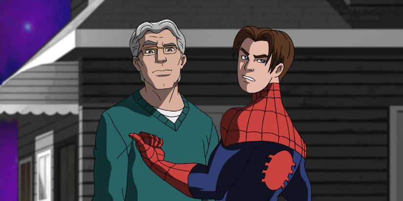 Greg Grunberg as Uncle Ben with Peter Parker in Ultimate Spider-Man