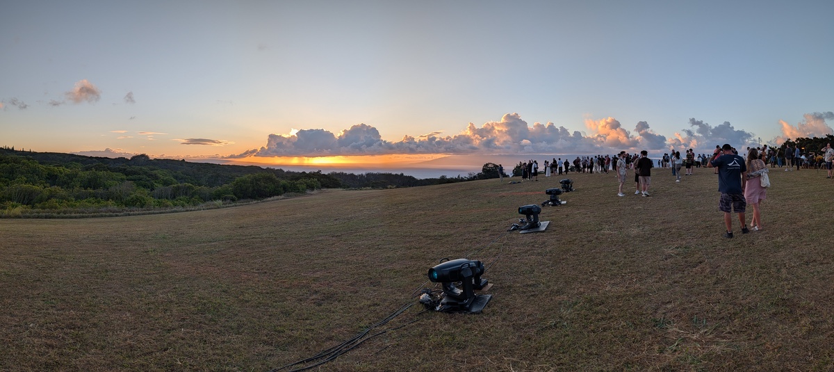 sunset panorama by pixel 10 pro