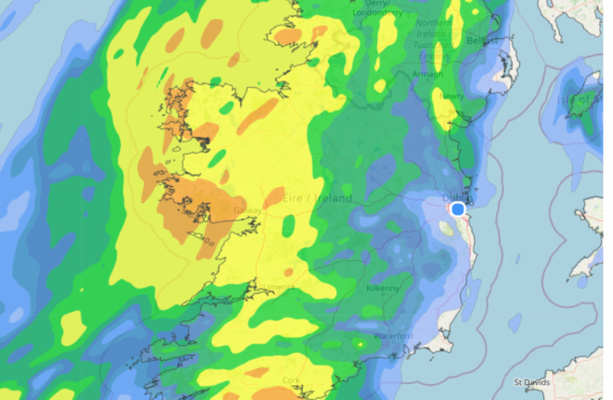 Status Orange wind warnings for five western counties tomorrow