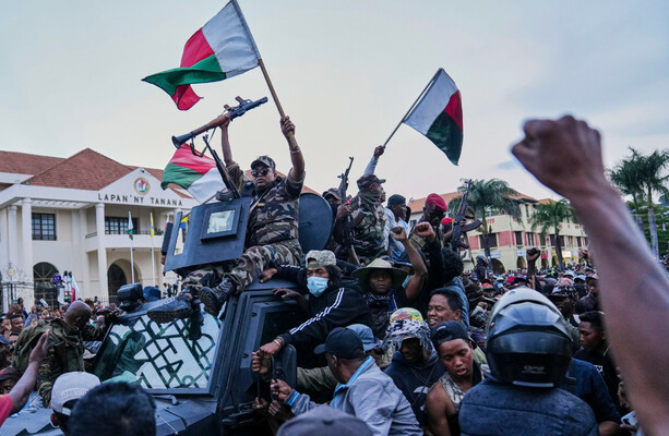 Madagascar's military takes control of the country after president goes into hiding