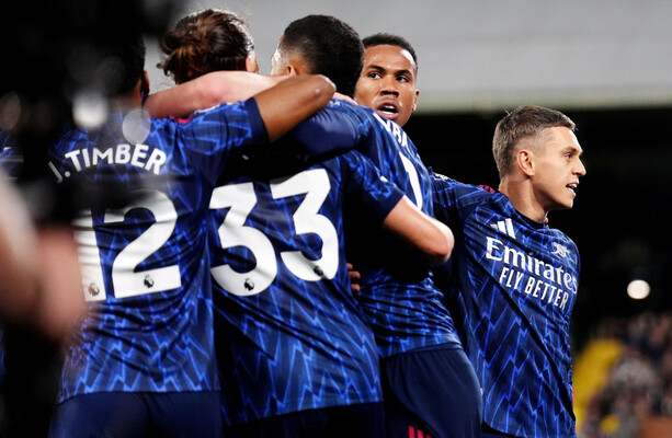 Trossard puts Arsenal three points clear at top of the Premier League table