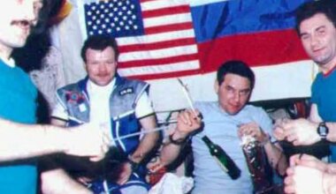Russian cosmonauts drank alcohol hours after a near-disaster on Mir space station