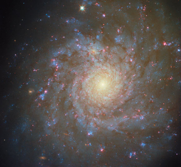 This Hubble image shows NGC 4571, a spiral galaxy some 60 million light-years away in the constellation of Coma Berenices. Image credit: NASA / ESA / Hubble / F. Belfiore / J. Lee / PHANGS-HST Team.