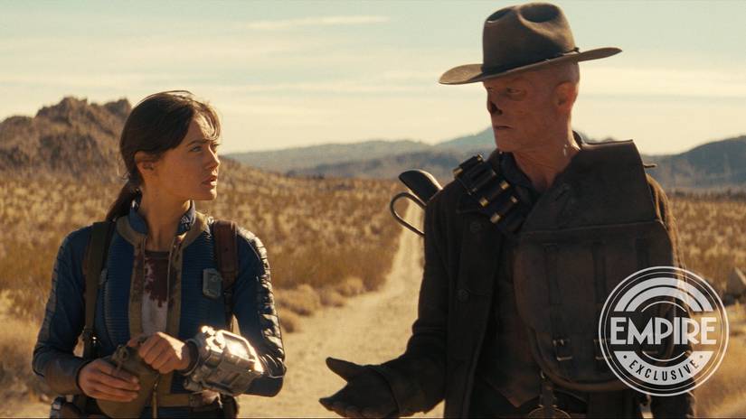 Ella Purnell and Walton Goggins in Fallout Season 2