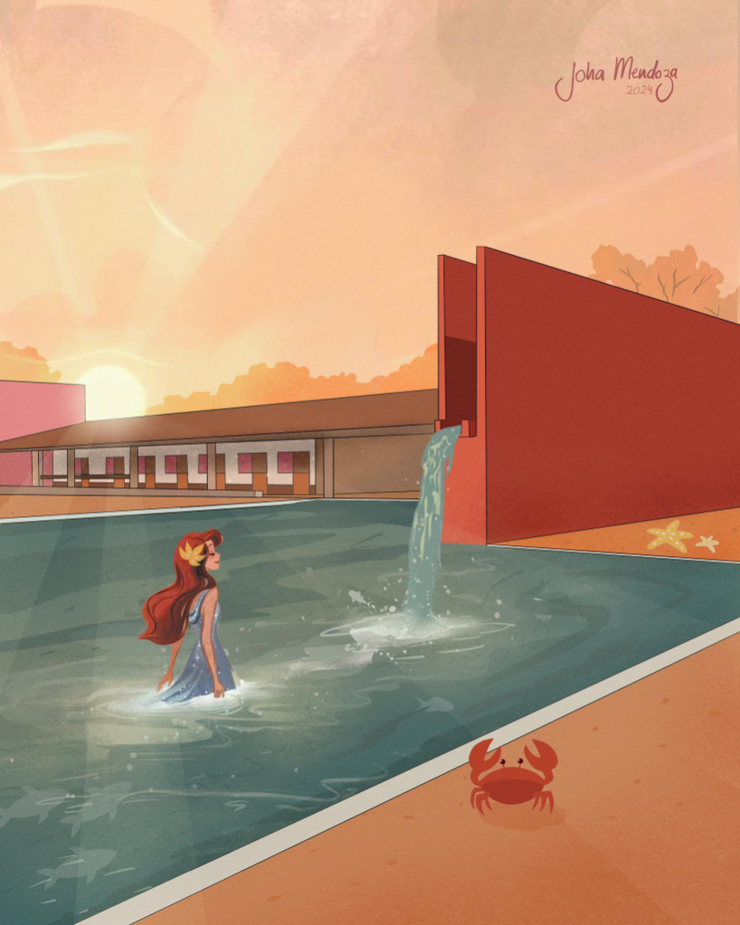 disney's animated characters reimagine iconic architectural landmarks