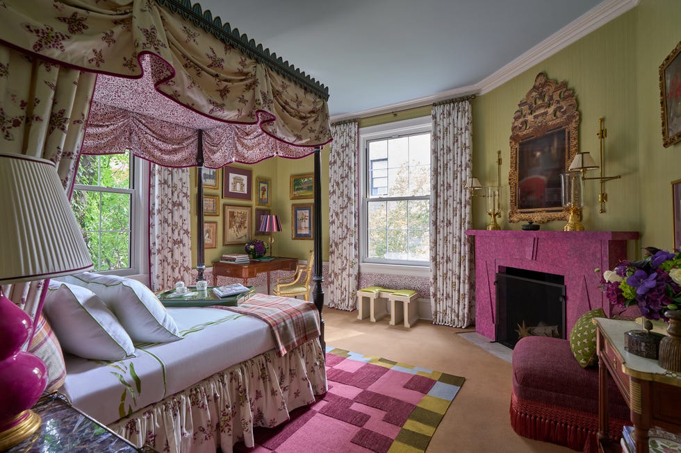 alexa hampton bedroom at kips bay show house