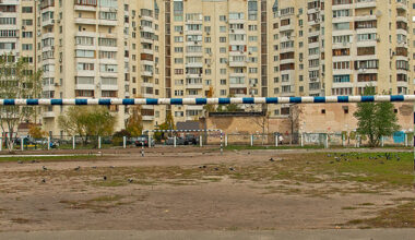 manuel álvarez diestro turns football goalposts into architectural observation frames