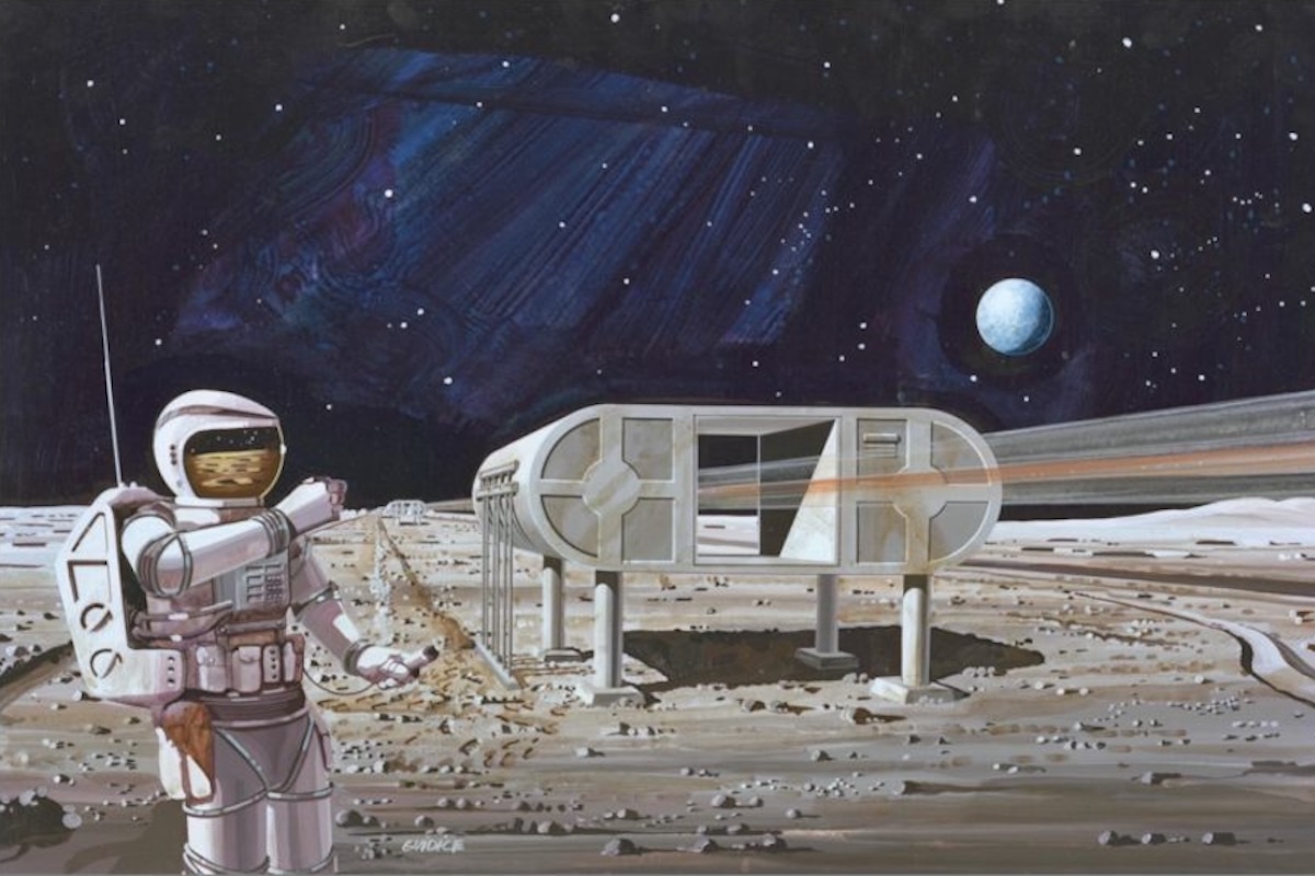 Artist rendition of Lunar Colony exterior.