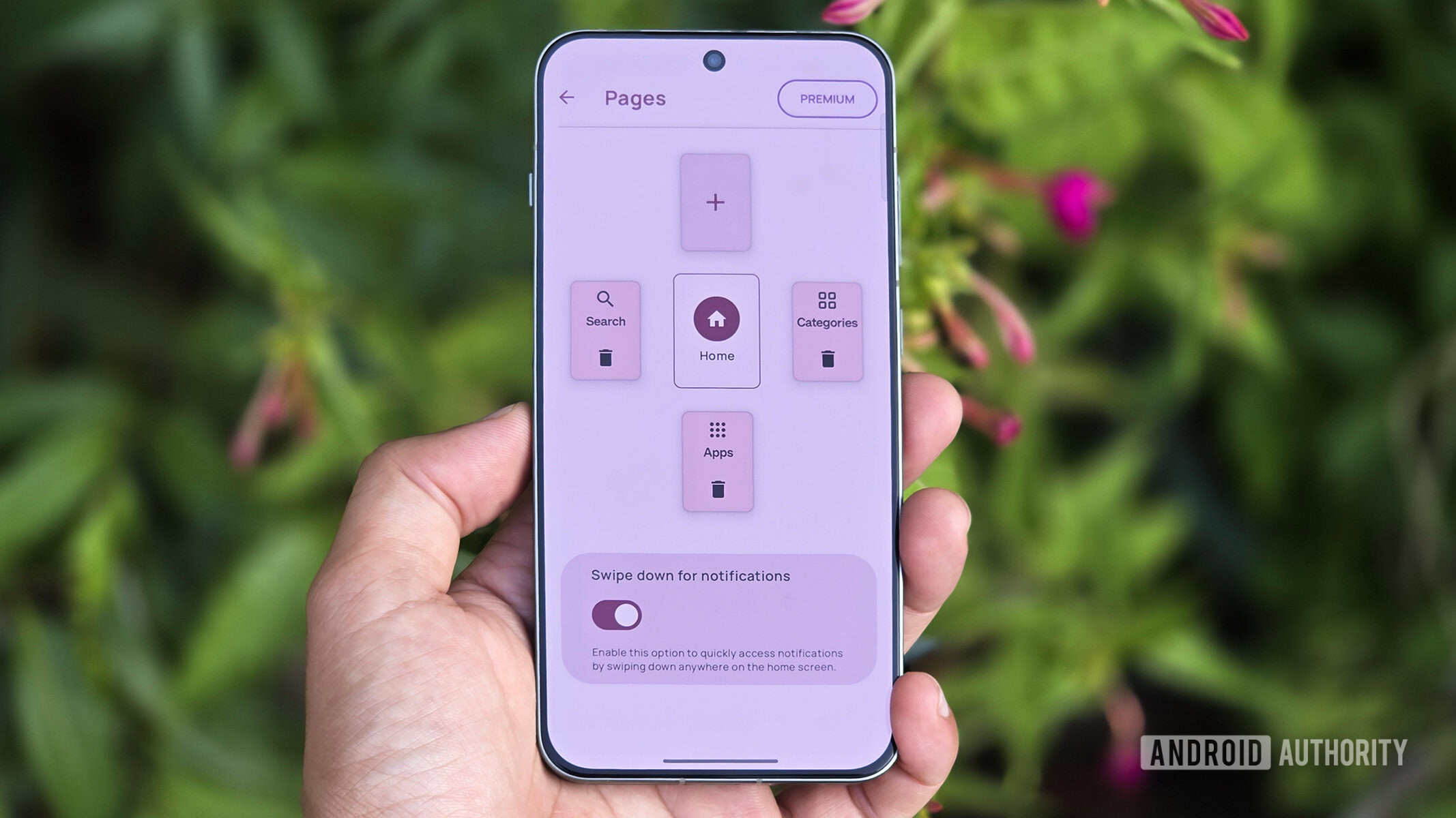 mur launcher page customization