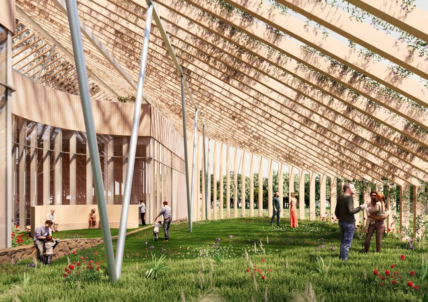 Garden area by Kéré Architecture