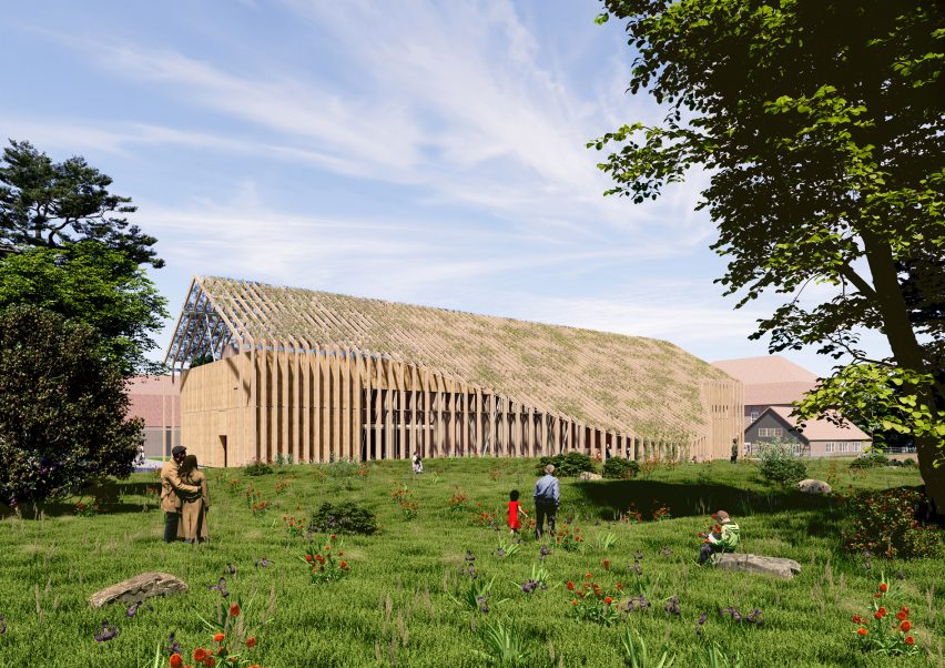 Exterior render of the Museum Ehrhardt in Germany