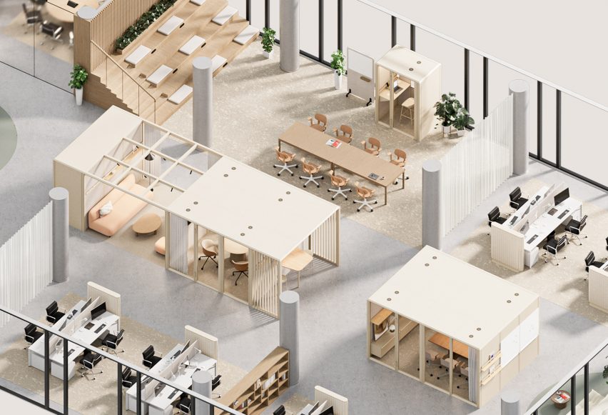 Model of open office