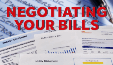 Start with your monthly bills