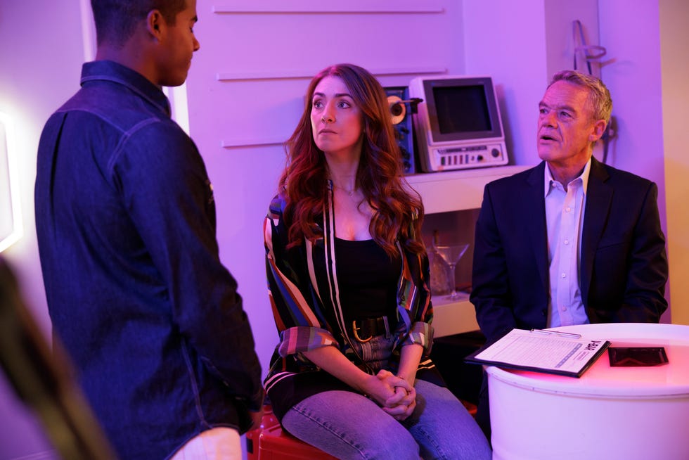 taye obasi, elle robinson and paul robinson in neighbours