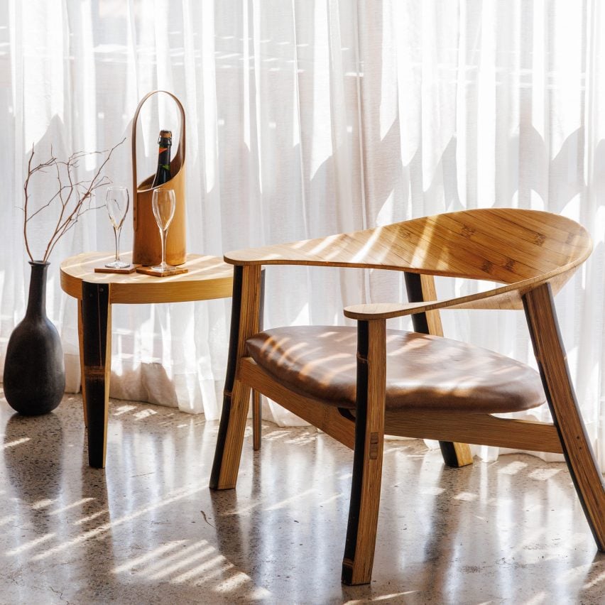 New Moon chair by Elora Hardy for Bamboo Pure