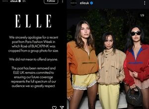 Elle UK apologizes for cropping Blackpink’s Rose from group photo