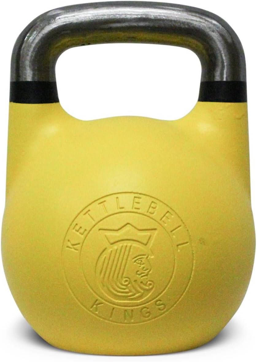 Kettlebell Kings Competition Kettlebells Weight (35mm Handle) 8-48 Kg - Hand Weights Workout Gym Equipment and Strength Training Sets for Women and Men for Home Gym - Suitable for Repetition Workouts