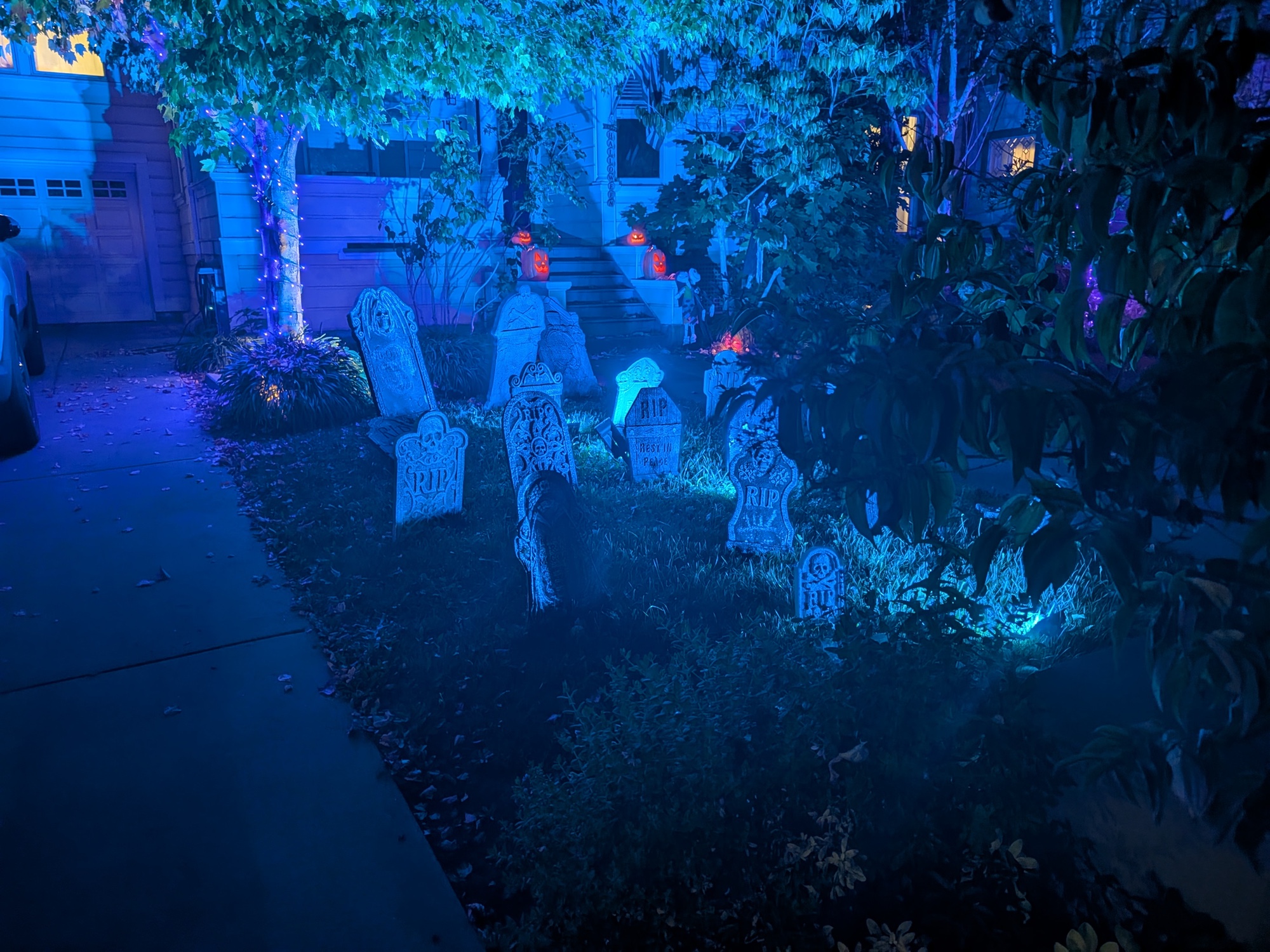 Halloween decorations by Pixel 10 Pro