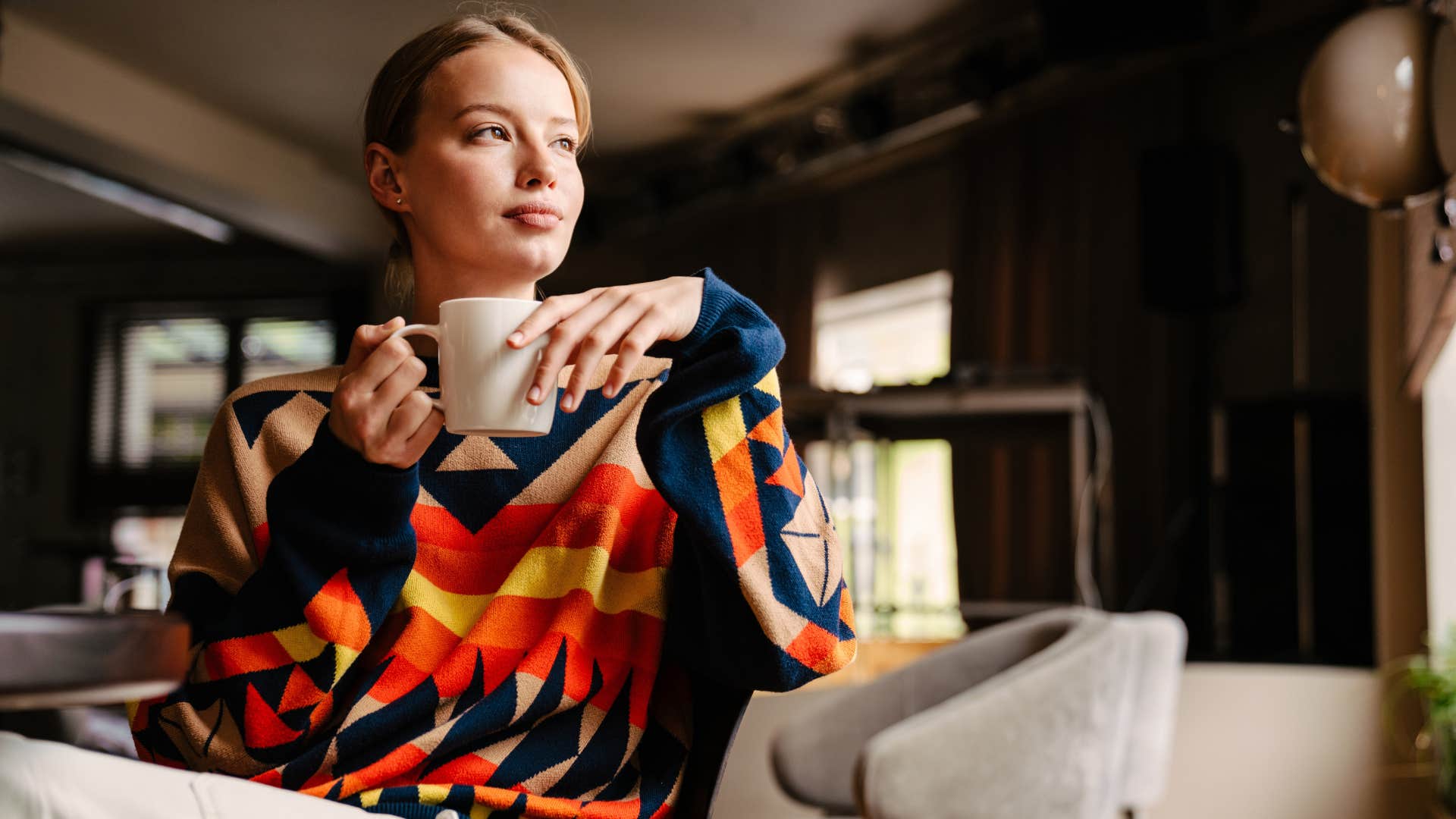 woman who avoids alcohol so she doesn't feel like a hibernating slug