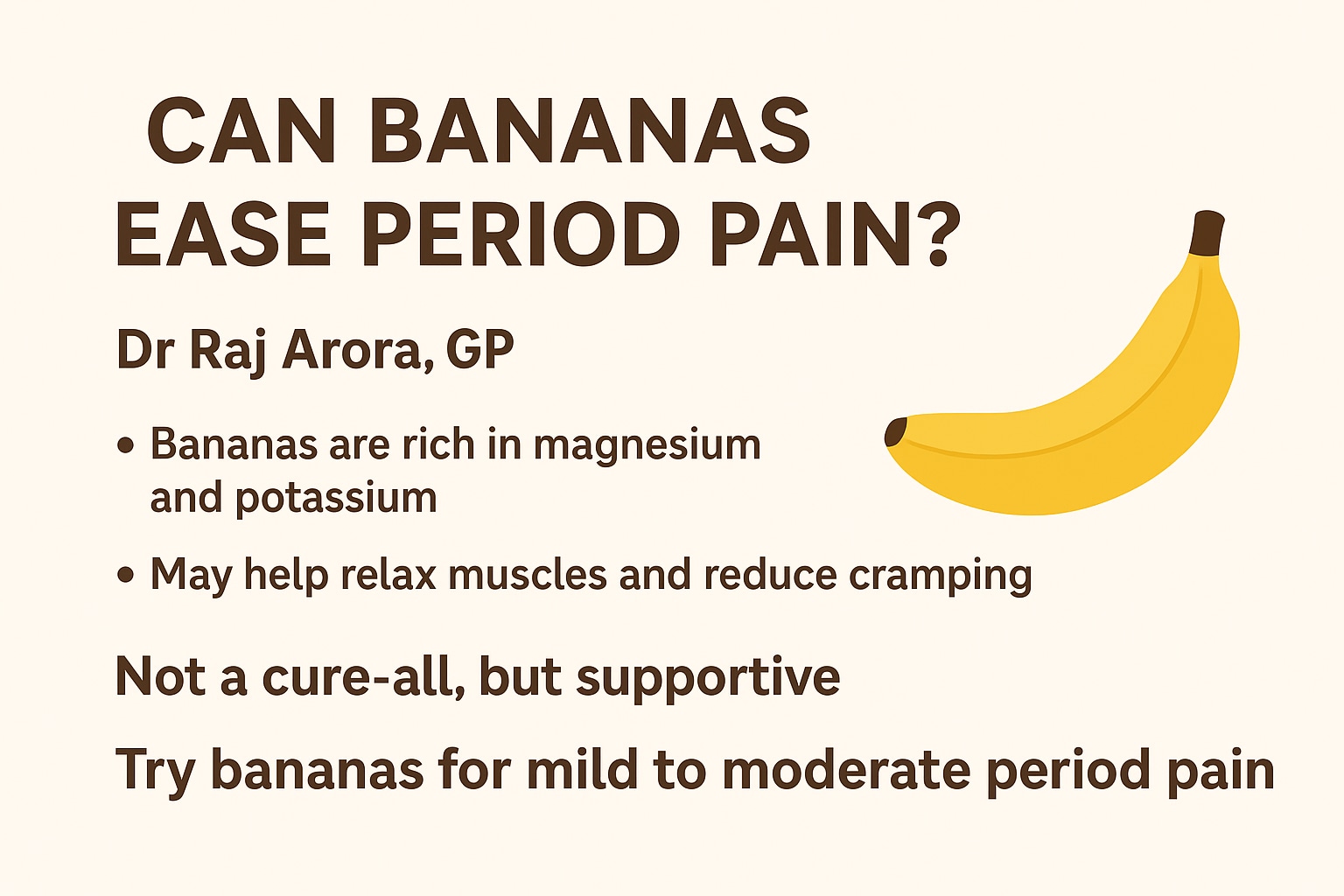 According to Dr Arora, bananas are a potentially supportive dietary addition to a holistic approach to managing menstrual discomfort. (Made using ChatGPT)