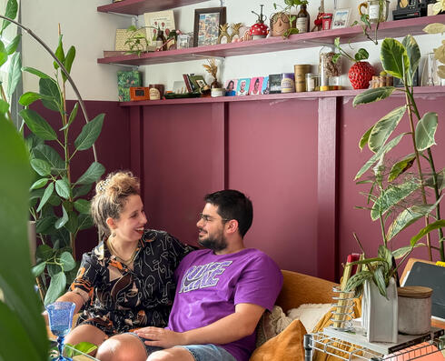 Inside the home that became their sanctuary (Photo: Noam Ron)  הדירה של אביב ונדב, מדור כאן גרים