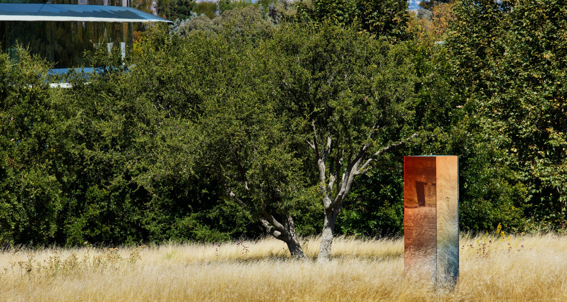 Sabine Marcelis unveils mirrored obelisk at Apple Park