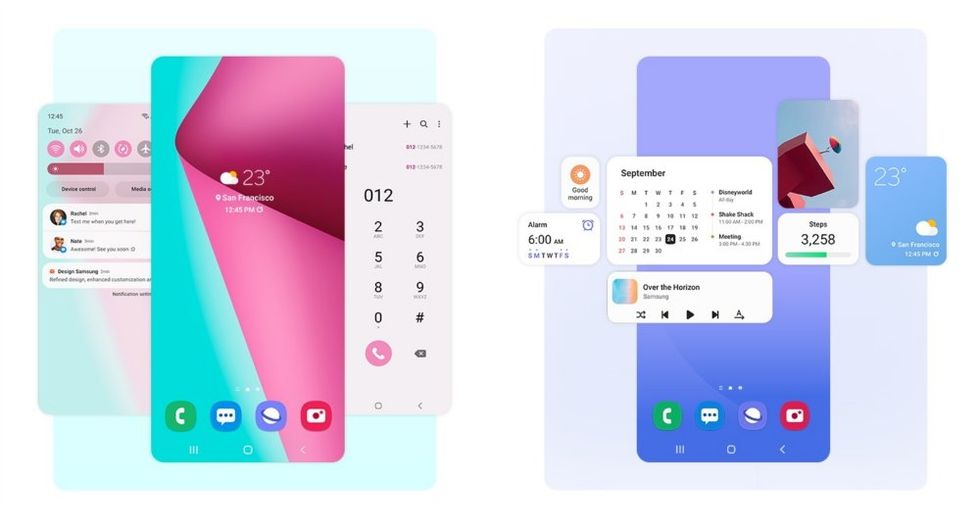 Samsung One UI 4 screenshots