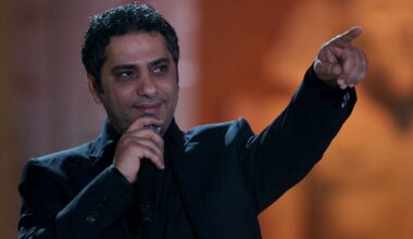 Lebanese singer Fadel Shaker performing in Doha in January 2008. Pic: Reuters