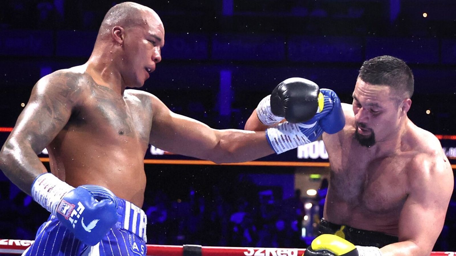 Fabio Wardley (left) and Joseph Parker