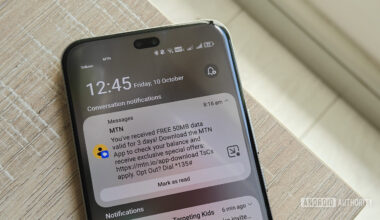 split notifications on an android smartphone