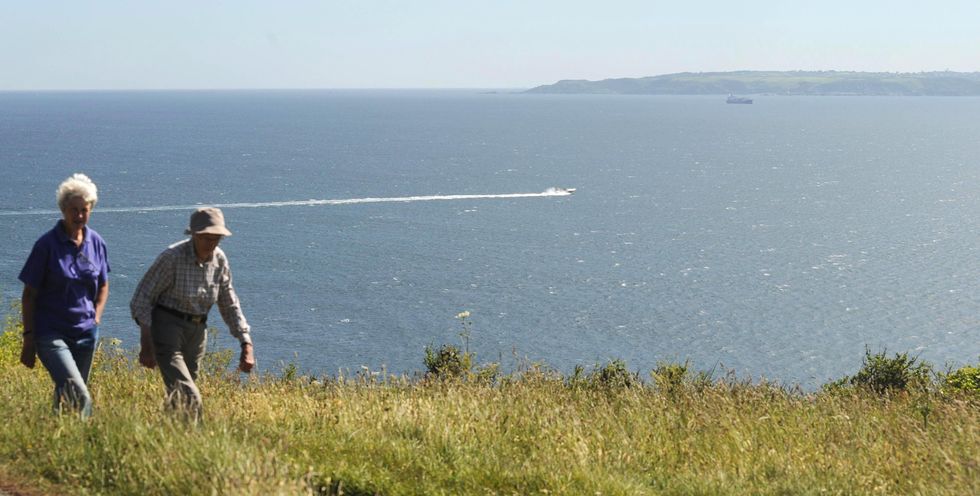 The prehistoric deep-water predator, scientifically termed Polyprion americanus, that typically inhabits depths of several hundred metres, was found off the coast of Falmouth Bay