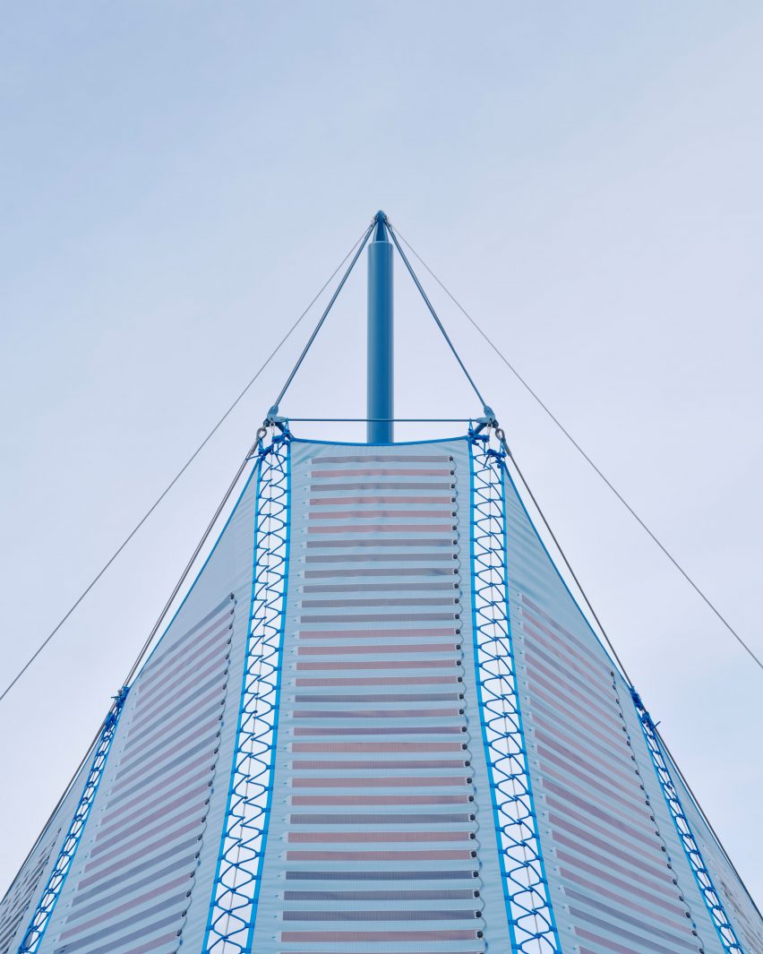 Canopy of Pauline van Dongen's Umbra Pavilion