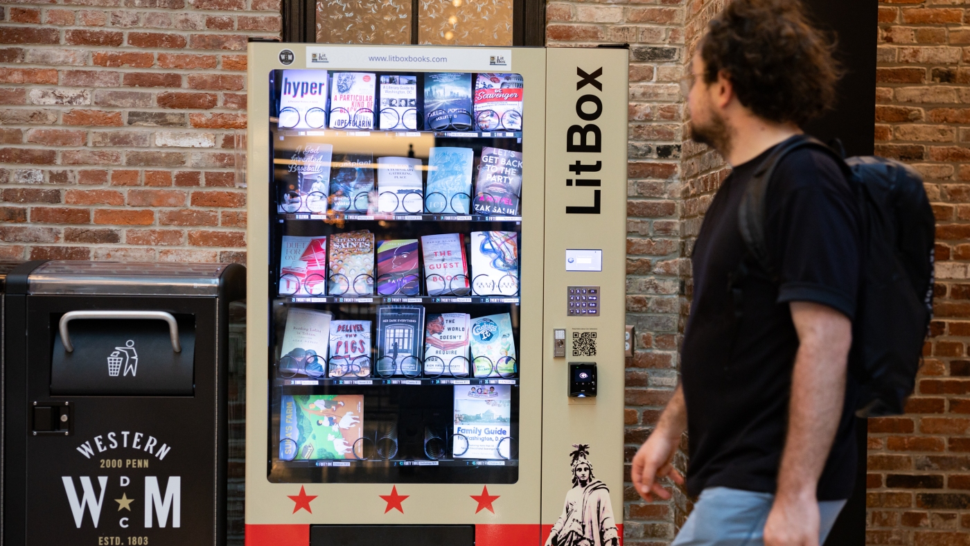 A book vending machine fosters D.C.-area authors : NPR