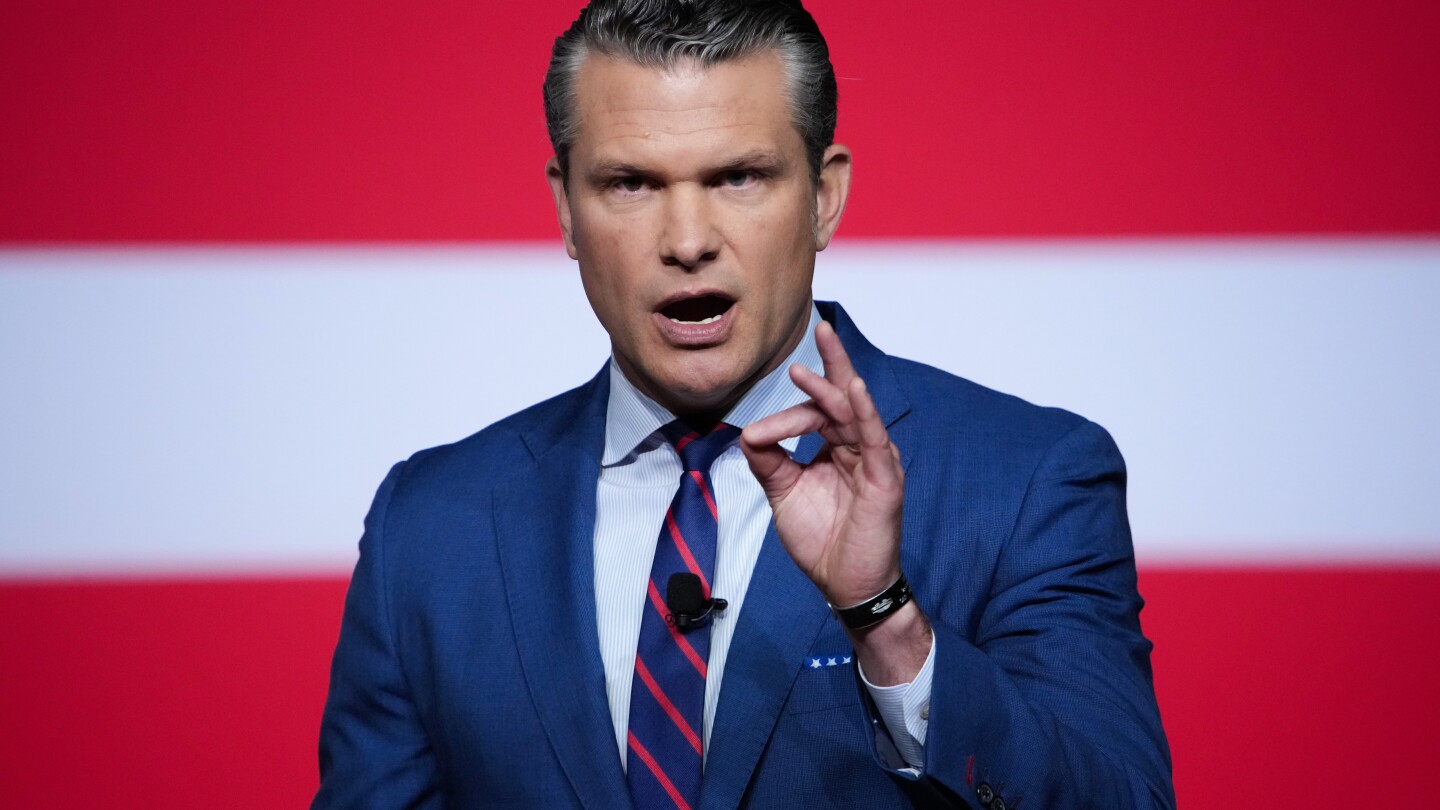 Hegseth wants 'highest male standard' for combat roles