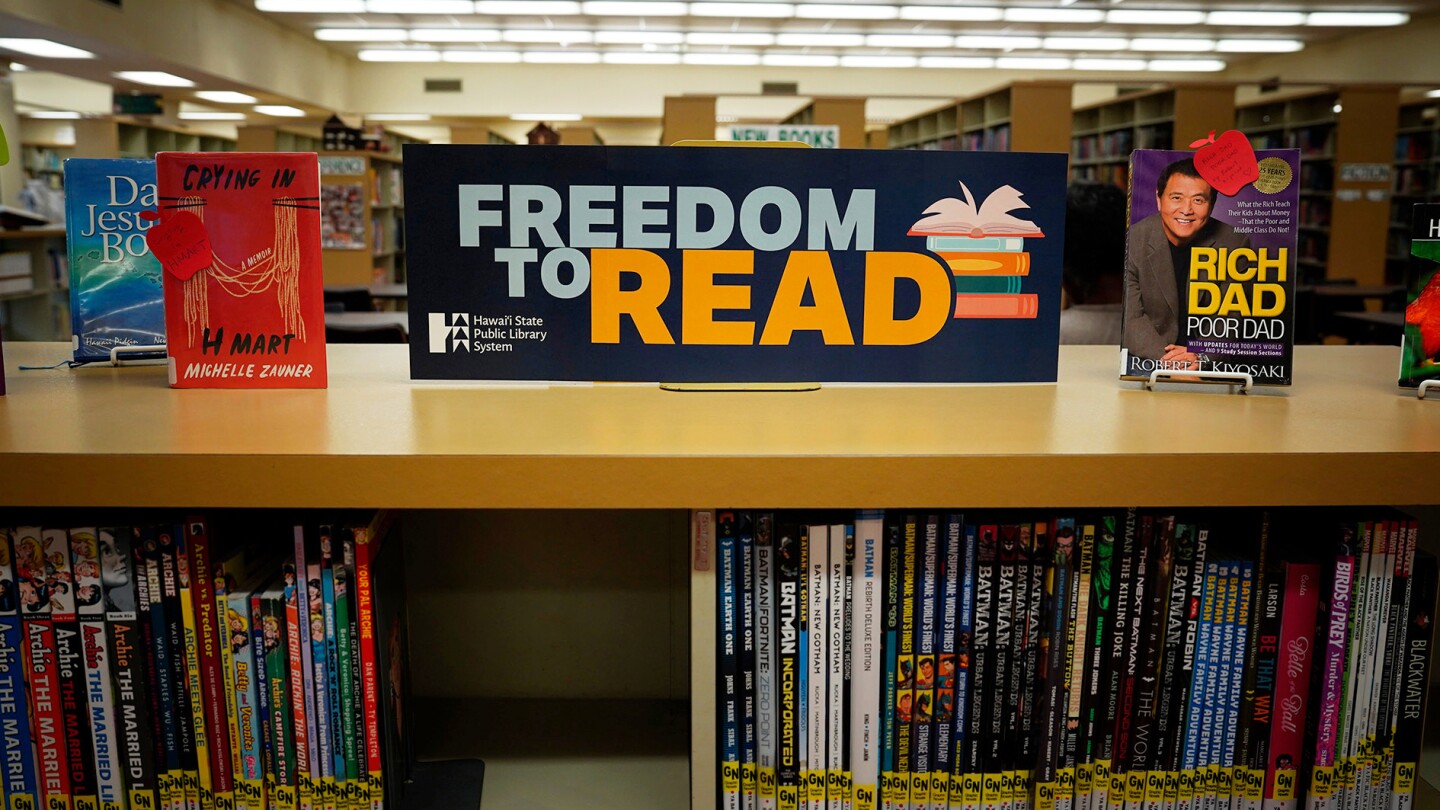 Hawaii library system bans displays that refer to 'Banned Books Week,' rebrands to 'Freedom to Read'